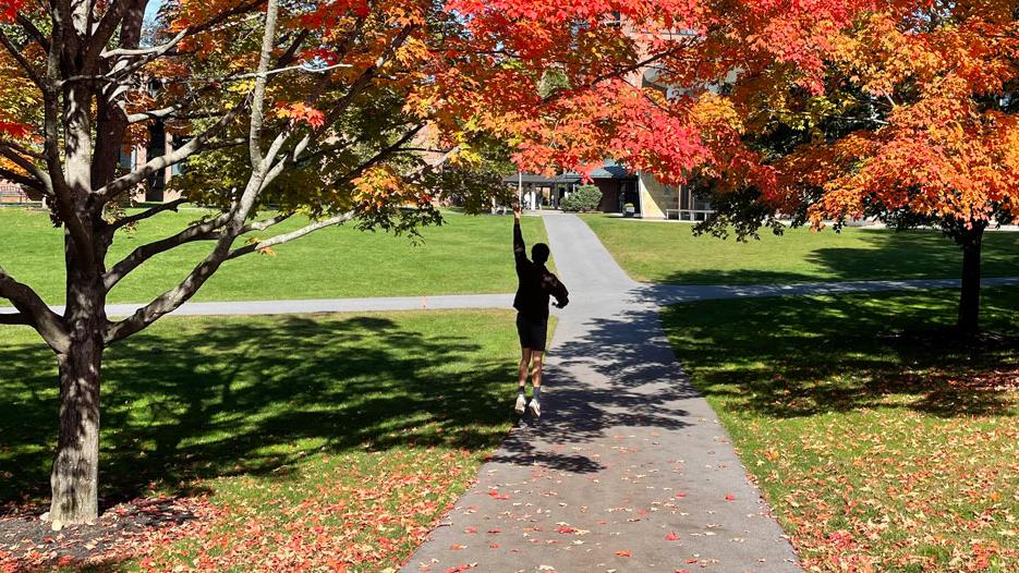 A fall scene from Skidmore College